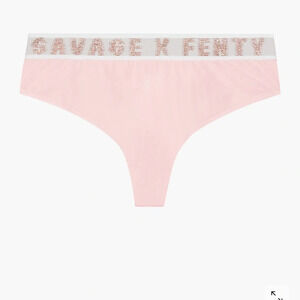 Savage X Fenty Women's Savage X Thong, Pink Cherry Blossom, Size XS, NWT